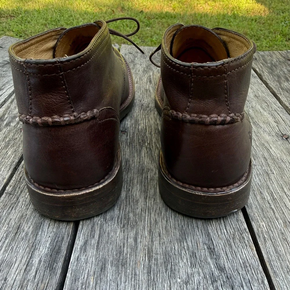 Frye Oliver Chukka Boots Mens 11.5 D Dark Brown Leather Desert Boots 87820